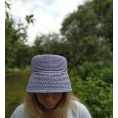 Raffia Bucket Hat Crochet Pattern