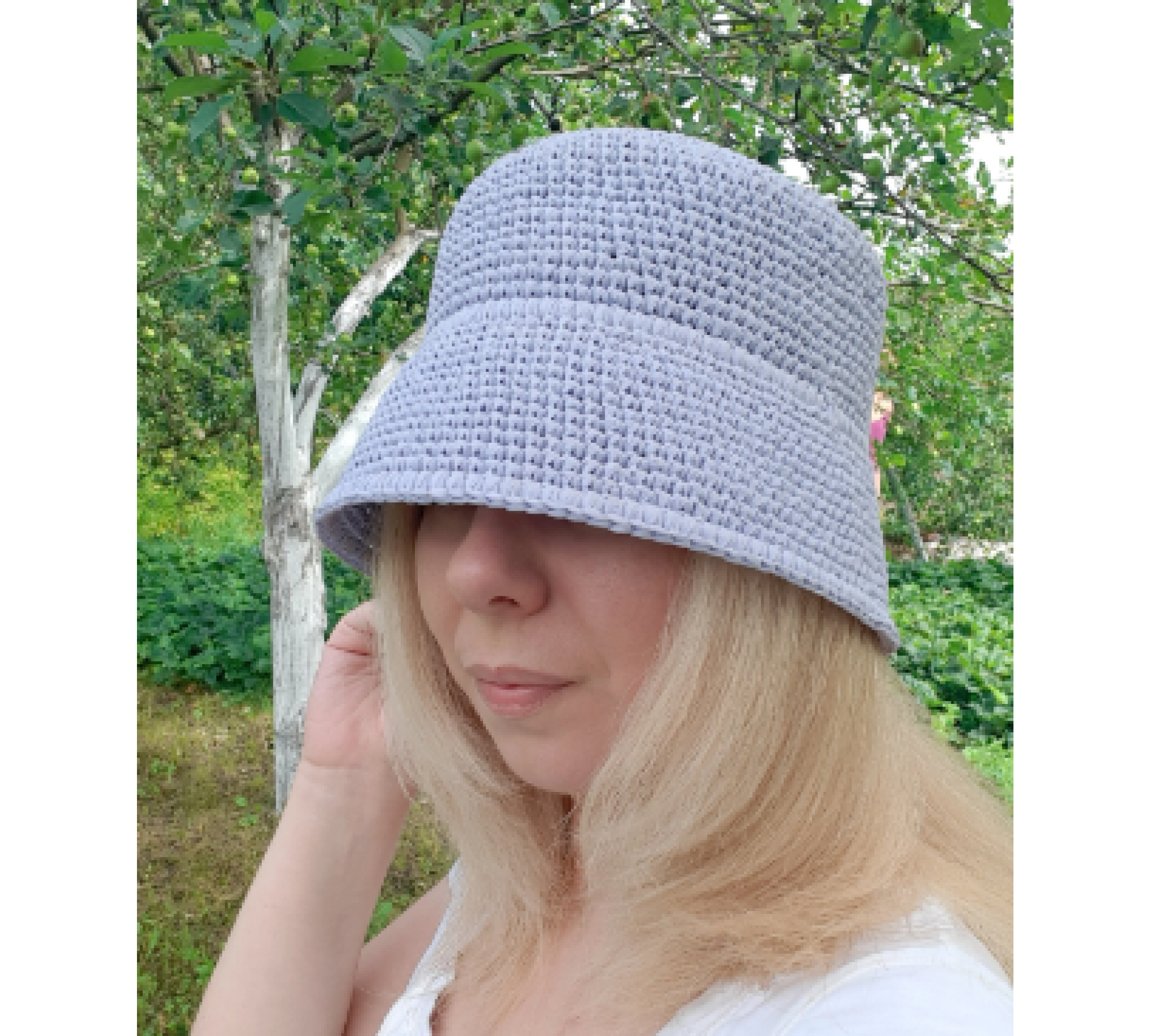 Raffia Bucket Hat Crochet Pattern