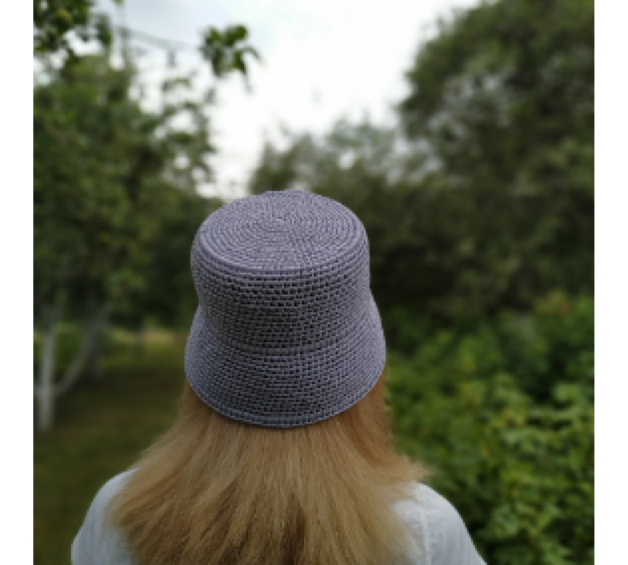 Raffia Bucket Hat Crochet Pattern