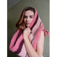 Striped Crochet Snood Pattern