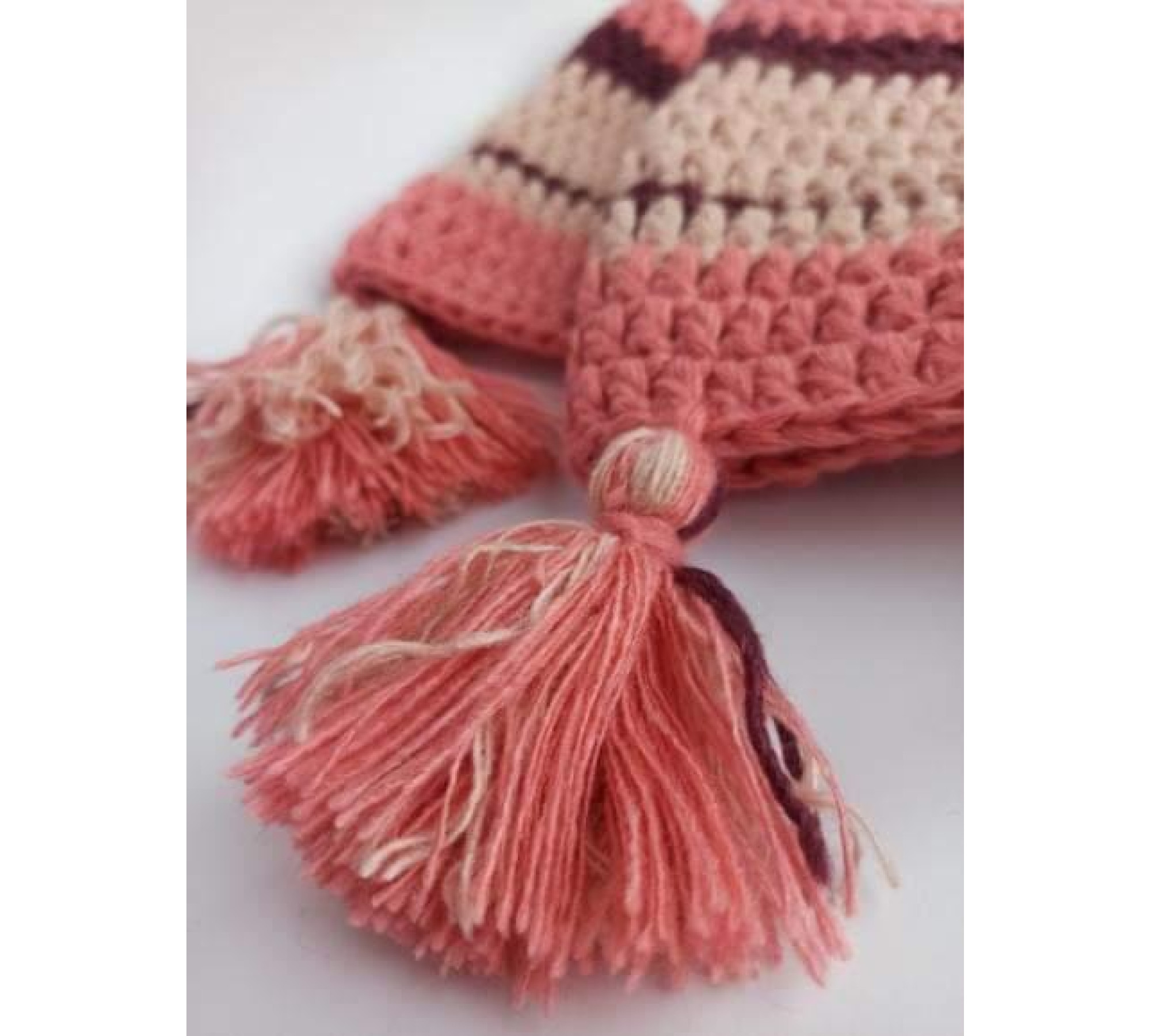 Striped Crochet Snood Pattern