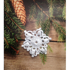 Popcorn Snowflake Crochet Pattern Popcorn Snowflake Crochet Pattern