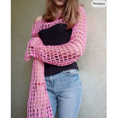 Fishnet Sleeve Top Crochet Pattern