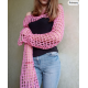 Fishnet Sleeve Top Crochet Pattern